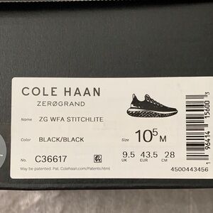 Cole Haan Zerøgrand ZG WFA Stitchlite Men's Black Sneakers